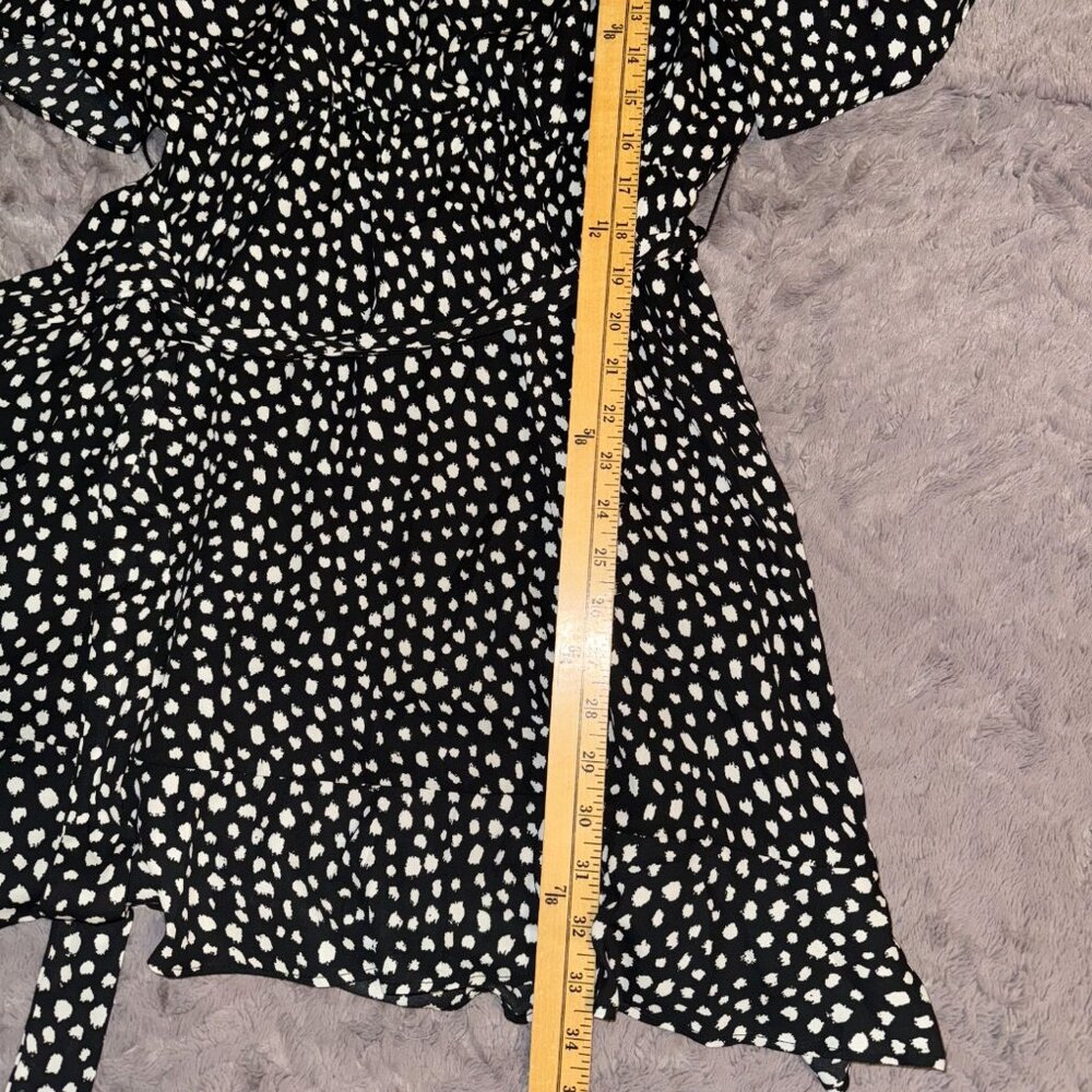 Lola Grace Womens Black & White Polka Dot Dress - Size M - Picture 6 of 6
